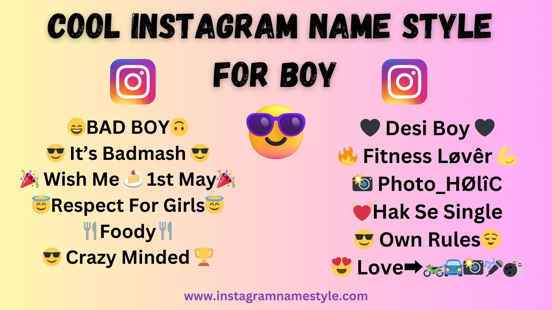 Name Style Insta